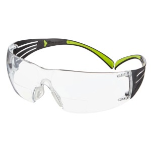 3M SecureFit Lese-Schutzbrille +2,5 Dioptrien, klare Sicht für Augenschutz beim Lesen und Arbeiten.