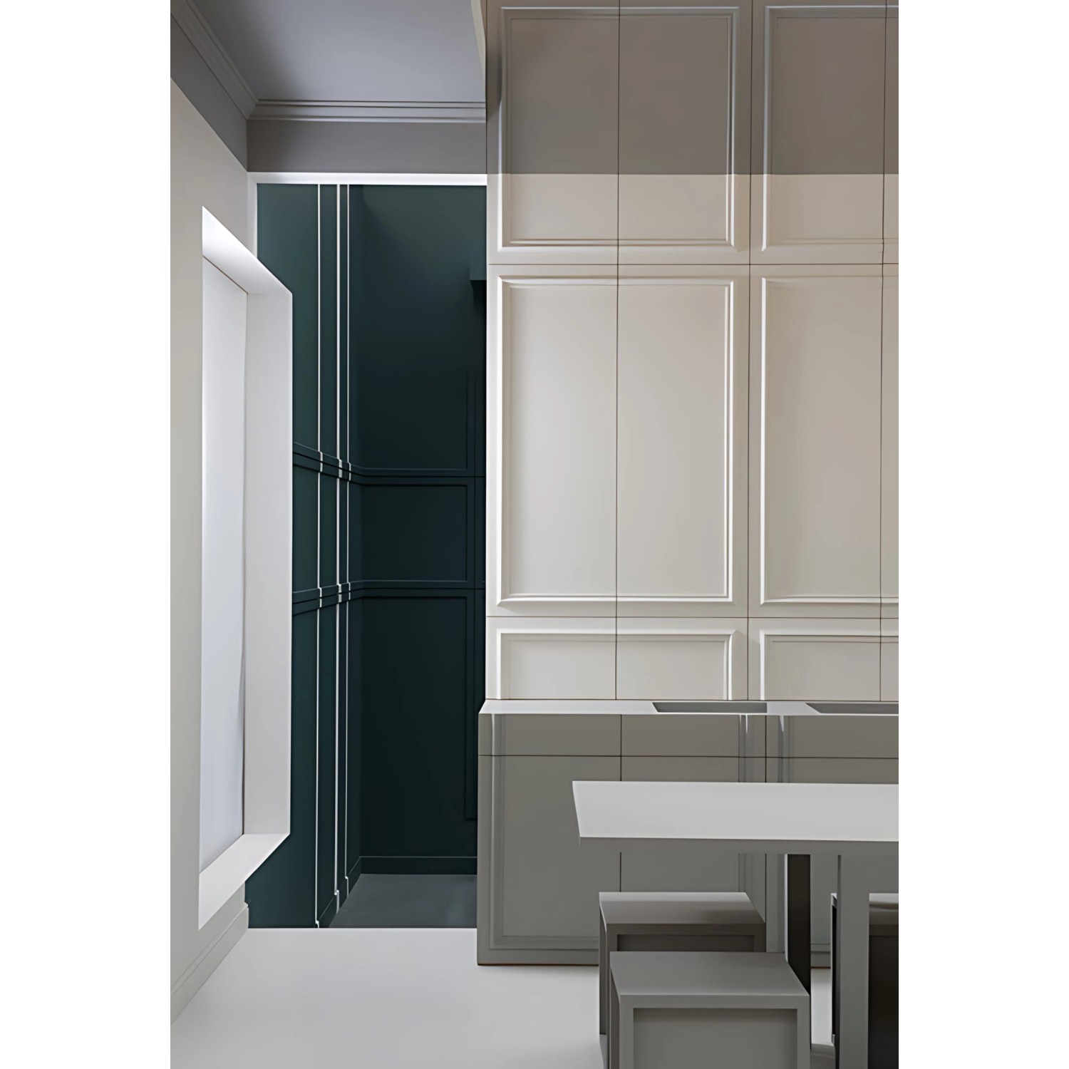 Weiße, flexible ORAC DECOR Friesleiste PX175F AXXENT als Wandzierleiste, 2 m lang.