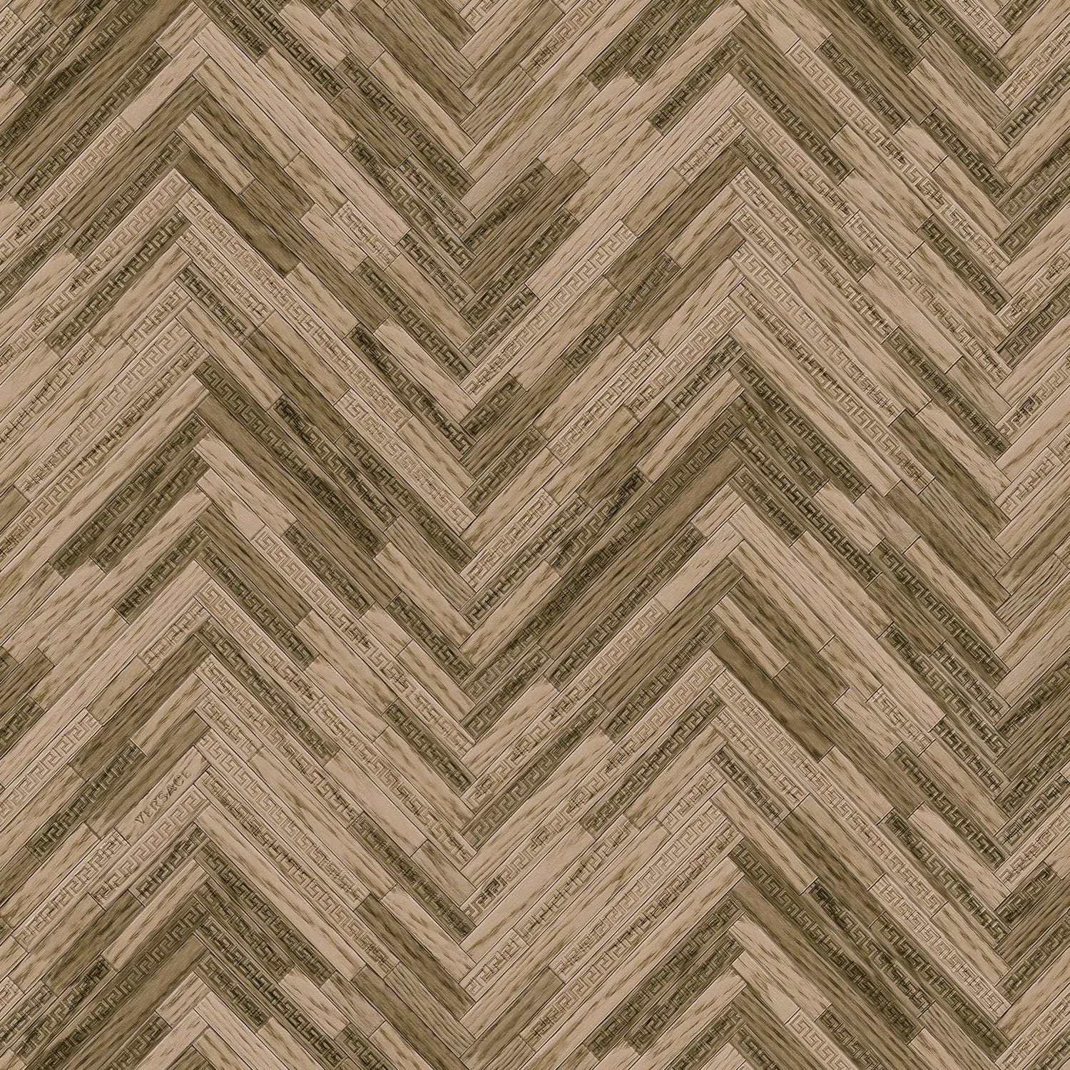 PROFHOME 370512-GU Natur Tapete Holzoptik Matt Braun Beige 7,035 m2 0,70 m günstig online kaufen