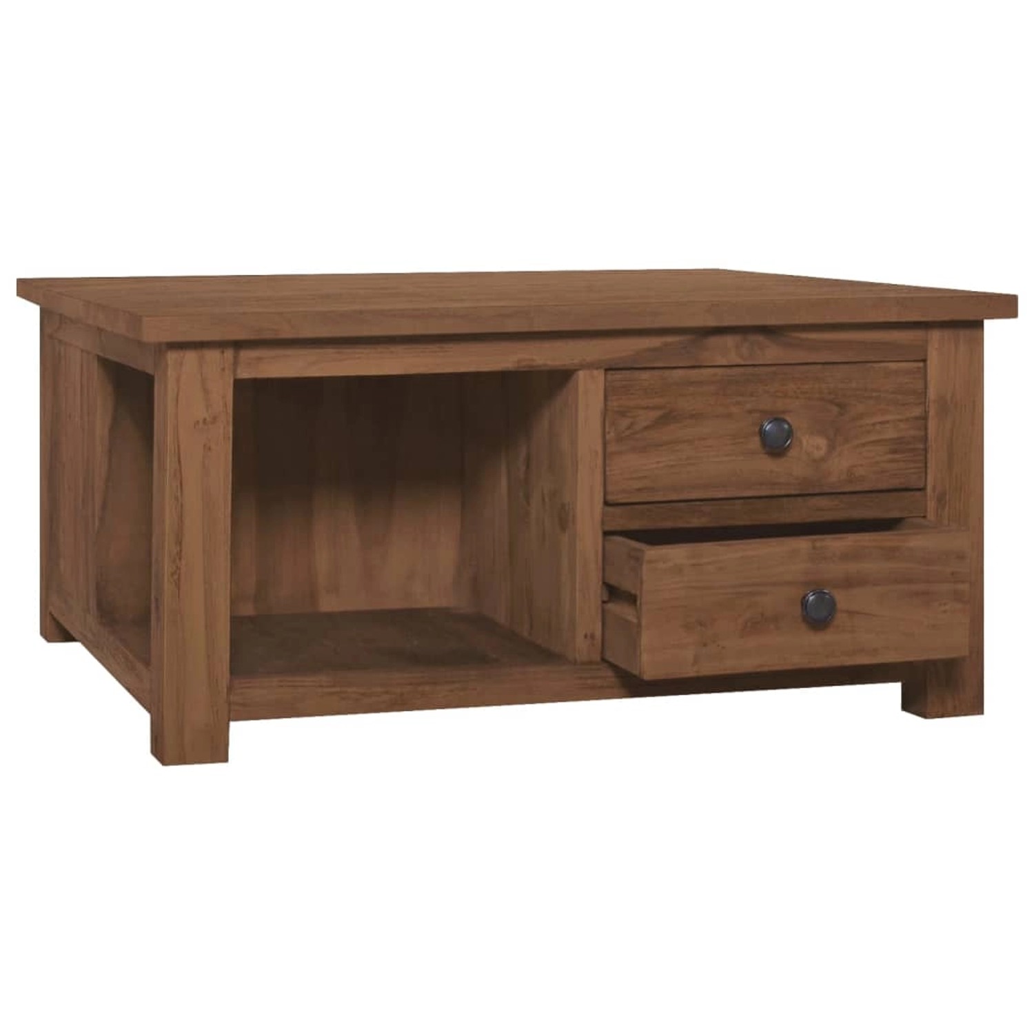 Couchtisch 68x68x33 Cm Teak Massivholz günstig online kaufen