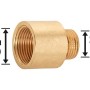 Gewinde-Reduzierstück aus Rotguss, 21 mm (R 1/2) x 24,1 mm (Rp 3/4) für Gewindefittings.