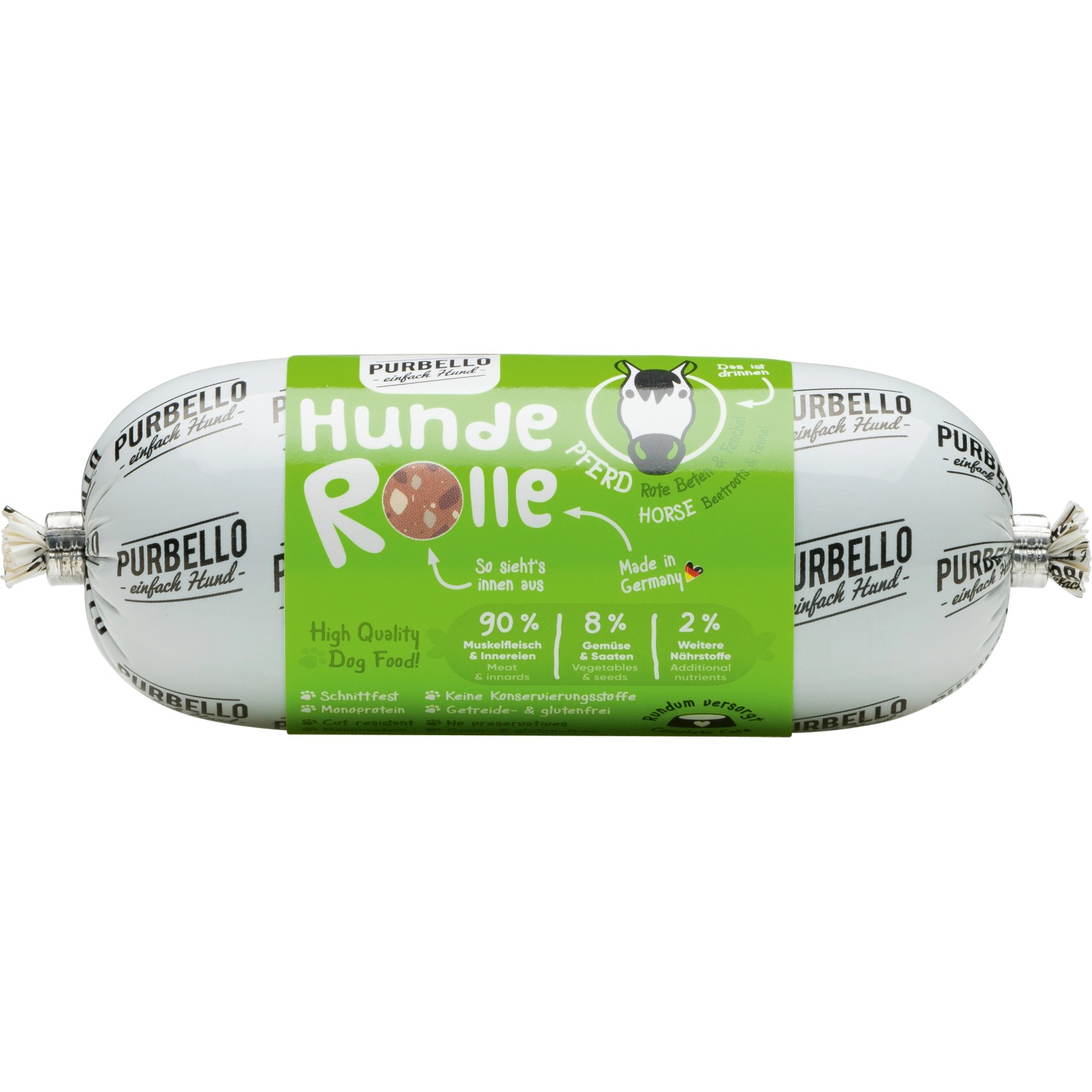 Purbello Hunderolle Pferd mit Roter Beete/Fenchel 200 g