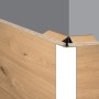 Detailaufnahme: Weiße Egger Faltleiste Decowall FL201 für Wandverkleidung, Ecke