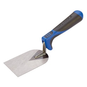 LUX Stuckateurspachtel 60mm mit blau-schwarzem Comfort-Griff.