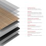 Schulte Duschrückwand DecoDesign Japandi Horizontal, Detailansicht der Materialschichten.