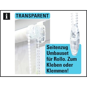 Gardinia Design-Set für EasyFix Rollo Transparent, Umbauset für Rollos zum Kleben oder Klemmen.