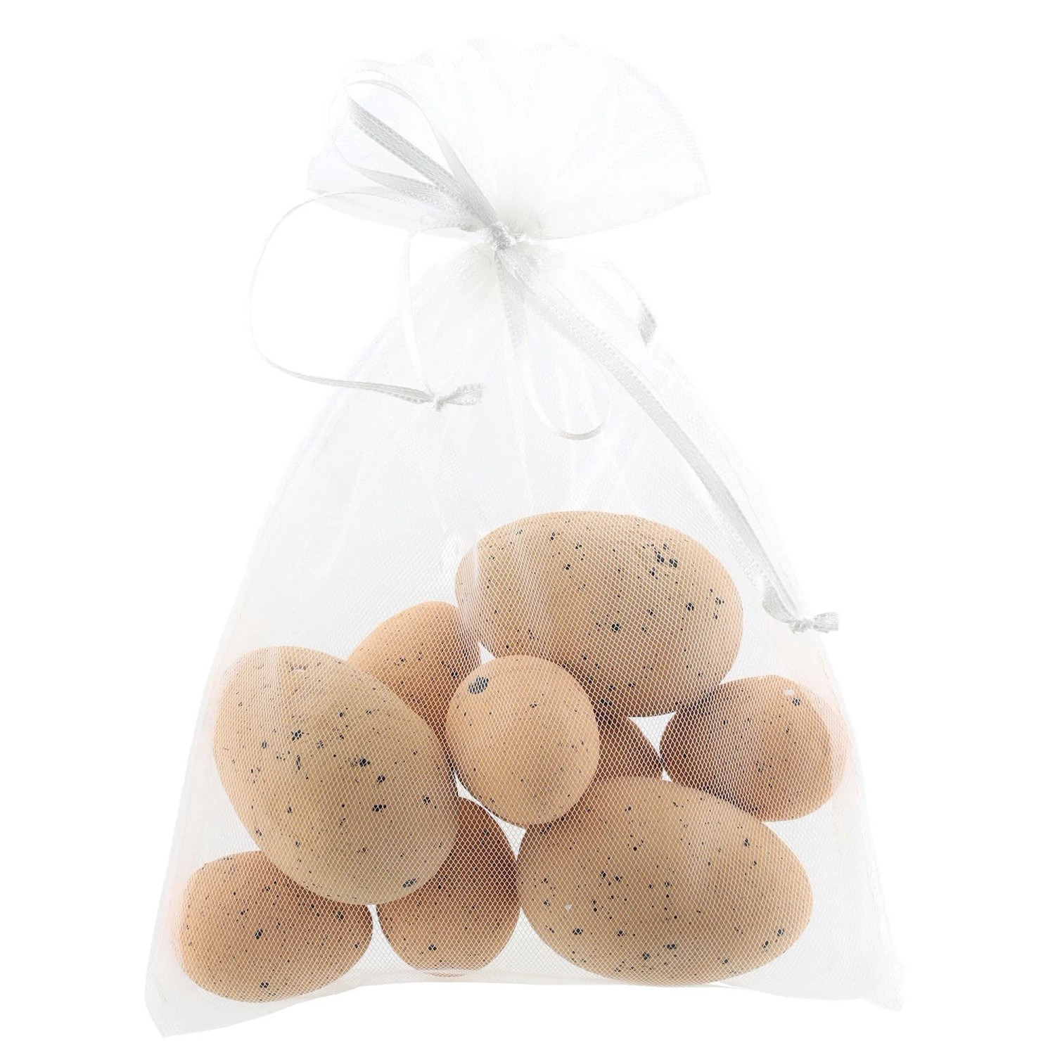 Osterdeko Eier aus Styopor 6 cm Orange 9 Stück