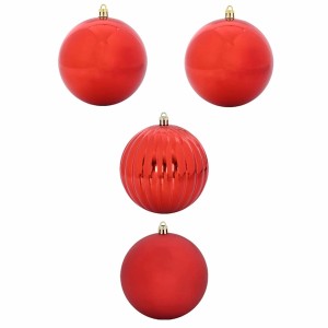 vidaXL Weihnachtskugel-Set 4-Tlg Rot XXL 42018855