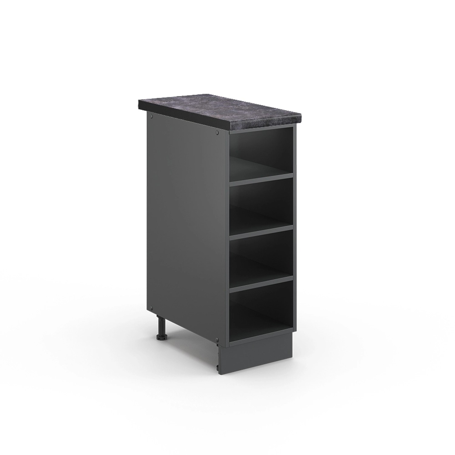 Vicco Küchenregal Fame-Line Offener Küchenschrank Anthrazit 30 cm AP Anthrazit
