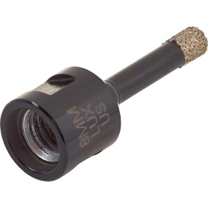 LUX Paraffinbohrer 8 mm für Winkelschleifer, ideal für Fliesen und Stein.