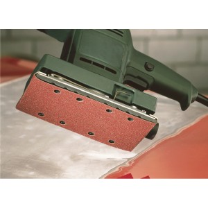 LUX Schleifstreifen K180, 93x230mm am Schwingschleifer für Holz und Metall.