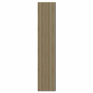 Denpanels Akustikpaneel Acu-Line Eiche dunkel, schwarzer Filz. Wandpaneel zur Schallreduzierung.