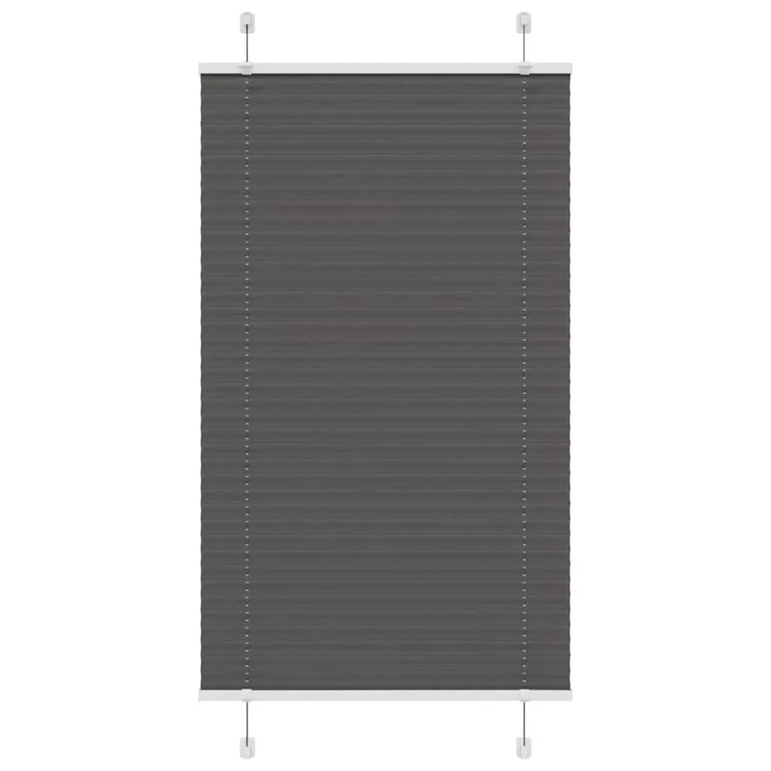 vidaXL Plissee Schwarz 70x150 cm Stoffbreite 69,4 cm Polyester 4015137 günstig online kaufen