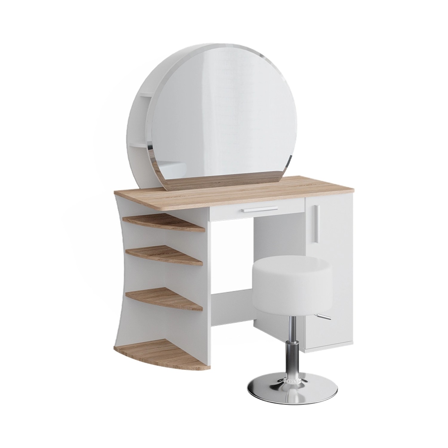 Vicco Schminktisch Almina Sonoma 100 cm mit Hocker günstig online kaufen