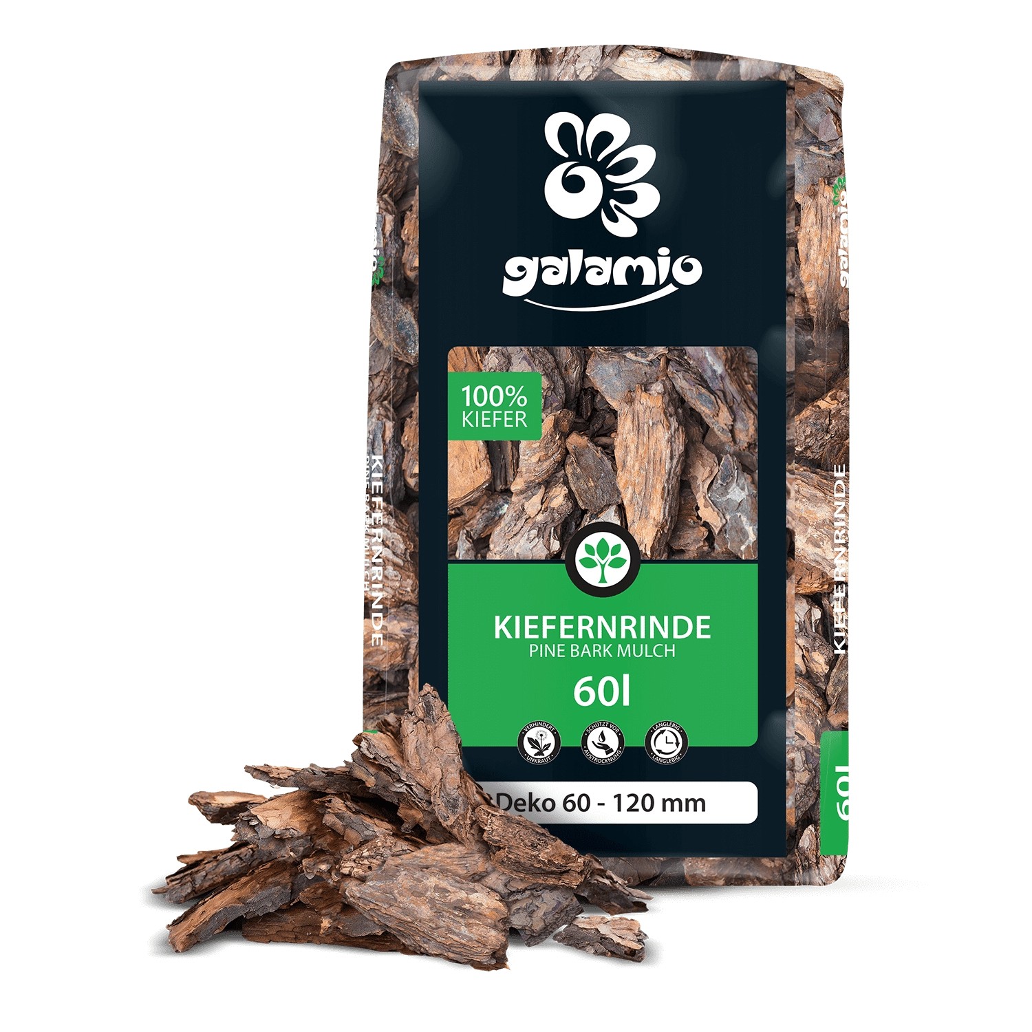 Galamio Kiefernrinde Deko 60l