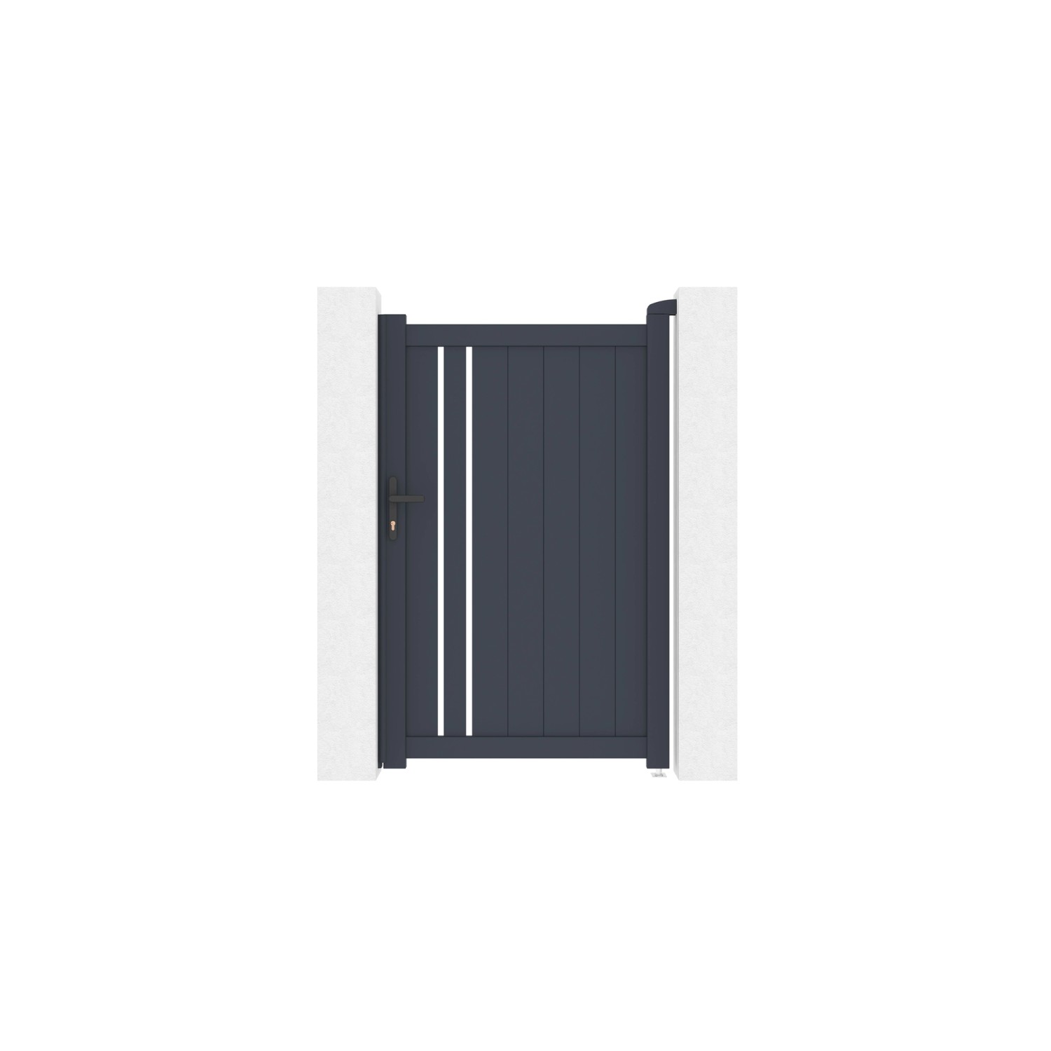 Casanoov Gartentür Aus Aluminium 1M Giona H 160Cm Grau günstig online kaufen