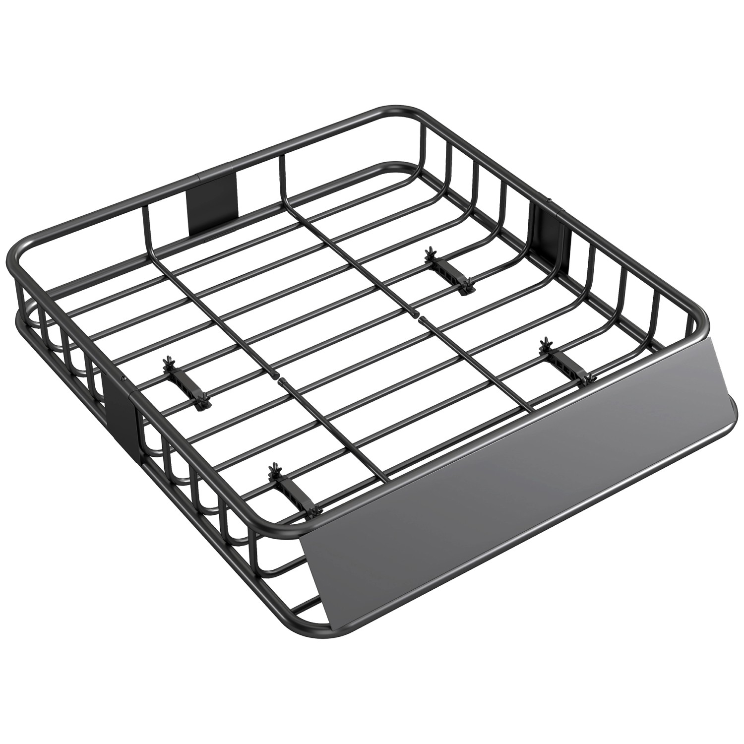 HOMCOM Dachträger Stahl Schwarz 110,5L x 99,5B x 18,5H cm