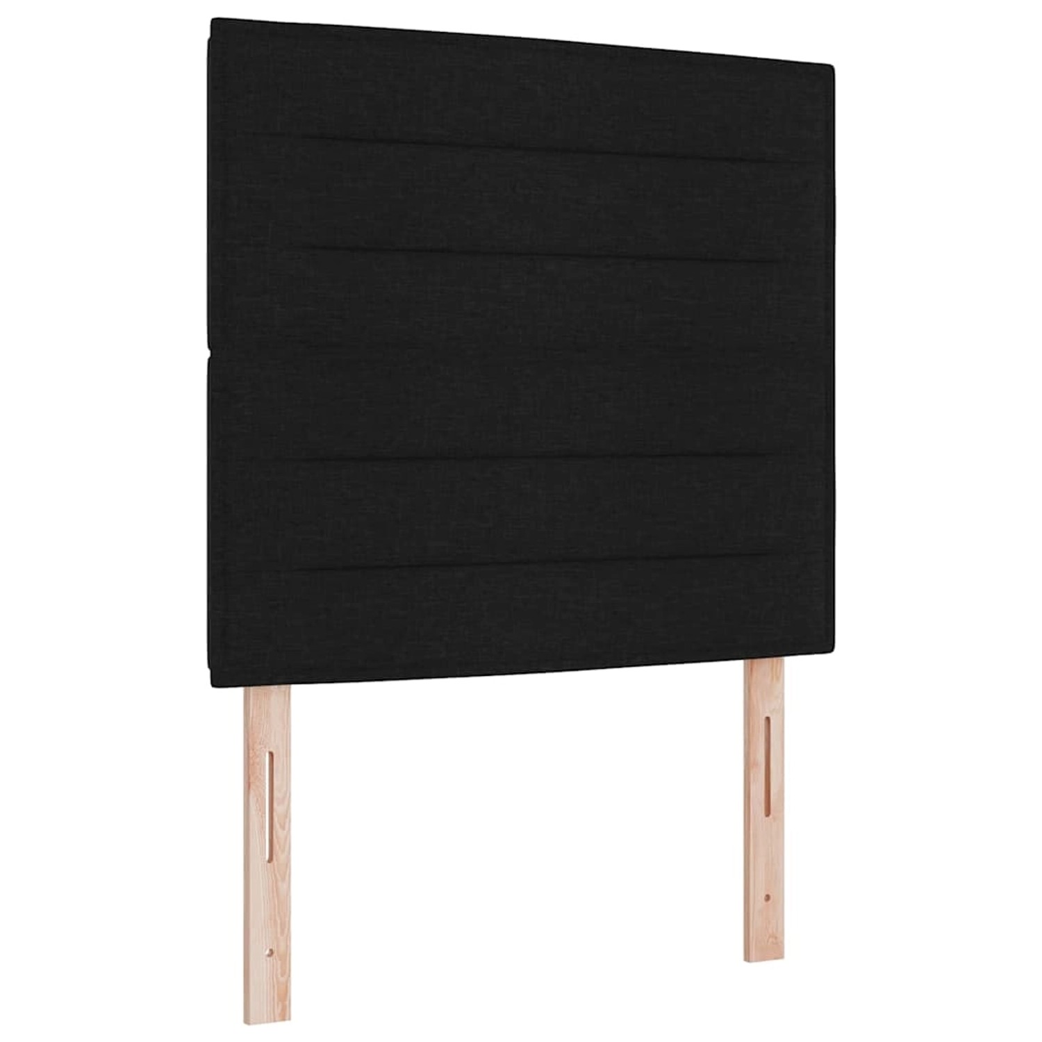 vidaXL LED Kopfteil mit LED-Streifenleuchten Schwarz 100 cm Stoff 3338281 günstig online kaufen