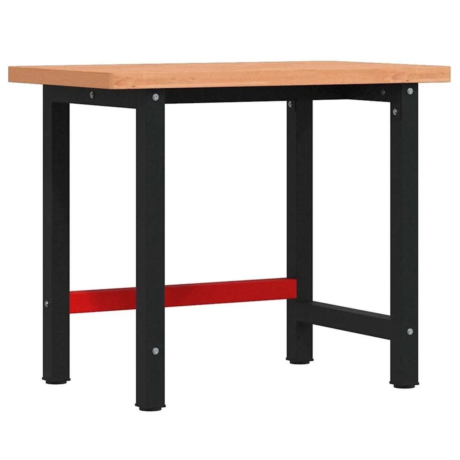vidaXL Werkbank 100x60x83 cm Massivholz Buche Rechteckig 3309663