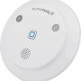Weiße Homematic IP Alarmsirene für Innenräume, Teil der Hausautomation.