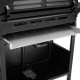 Detailaufnahme des Taino Basic 6+1 Gasgrills mit Ablagefläche und Unterschrank.