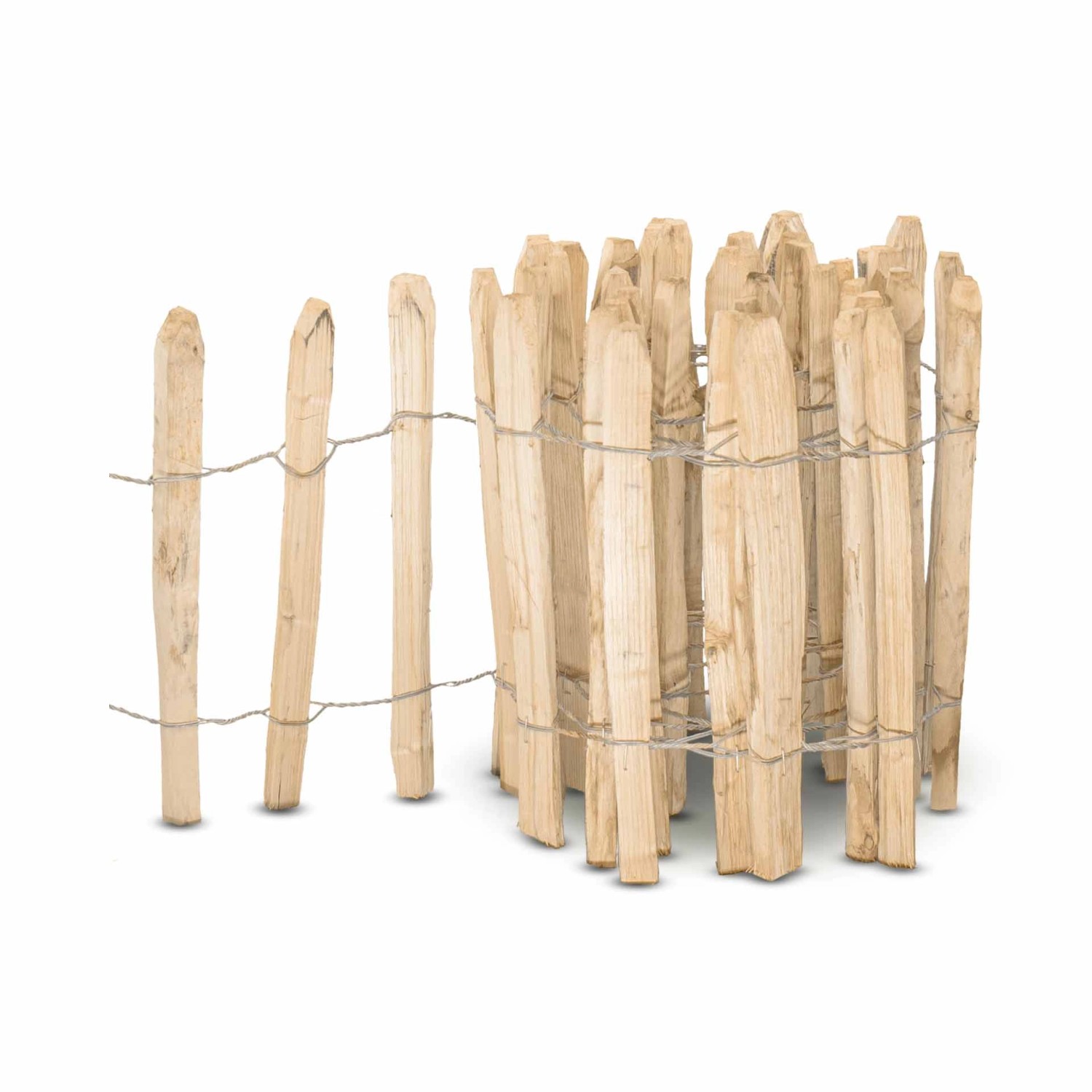 Stiltreu Englischer Staketenzaun Kastanie 500 cm x 50 cm Lattenabstand 8-10 günstig online kaufen