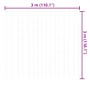 vidaXL LED-Lichtervorhang 3x3 m. Diagramm mit den Maßen für Weihnachtsdekoration.