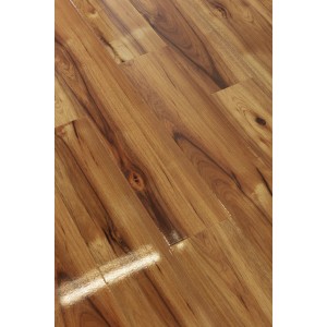 Kaindl Laminat Masterfloor 8 mm Hickory Bravo, Holzboden in Braun mit Maserung.