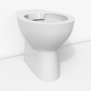 Grohe Bau Keramik Stand-WC, Tiefspüler, spülrandlos, Alpinweiß