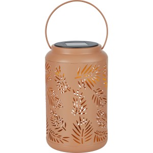 Solar-LED-Laterne Blätter Ø 12 cm x 20 cm Terrakotta