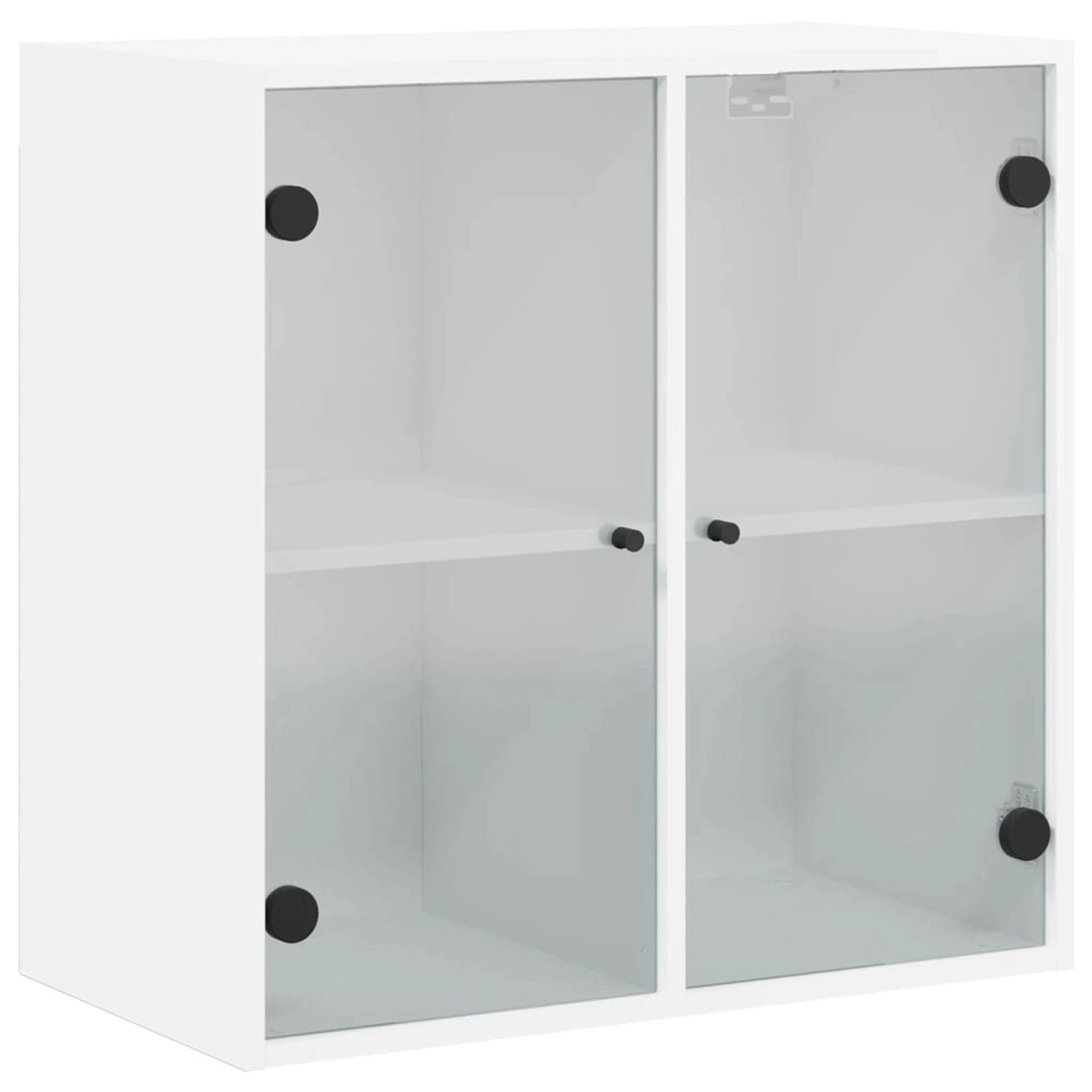 vidaXL Wandschrank mit Glastüren Weiß 68x37x68,5 cm günstig online kaufen