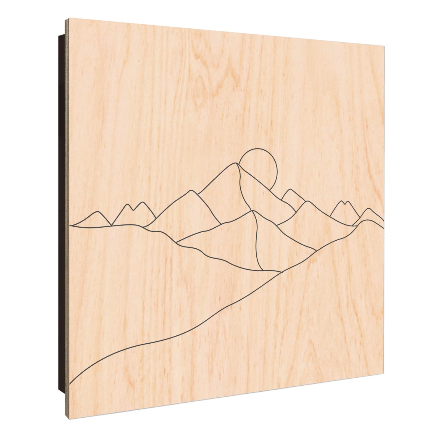 Banjado Schlüsselkasten Holz 30x30cm Schwarz Scharnier Rechts 50 Haken Desi günstig online kaufen