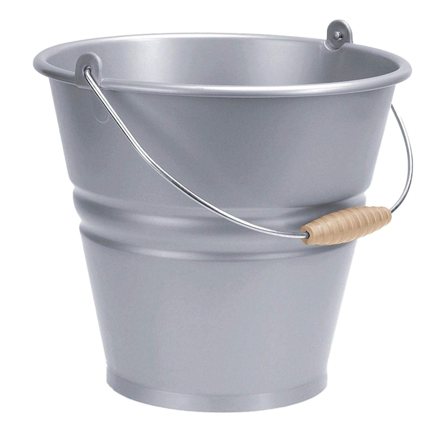 Tontarelli Eimer Nostalgia 7 l Metalleffekt Silber