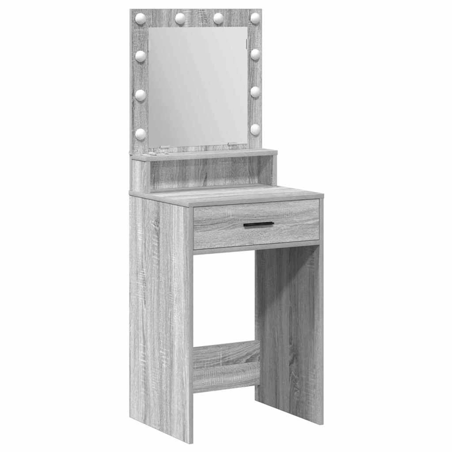 vidaXL Schminktisch Grau Sonoma 50 x 41 x 135 cm Holzwerkstoff 865096