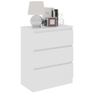 vidaXL Sideboard Weiß 60x35x76 cm Holzwerkstoff 801382