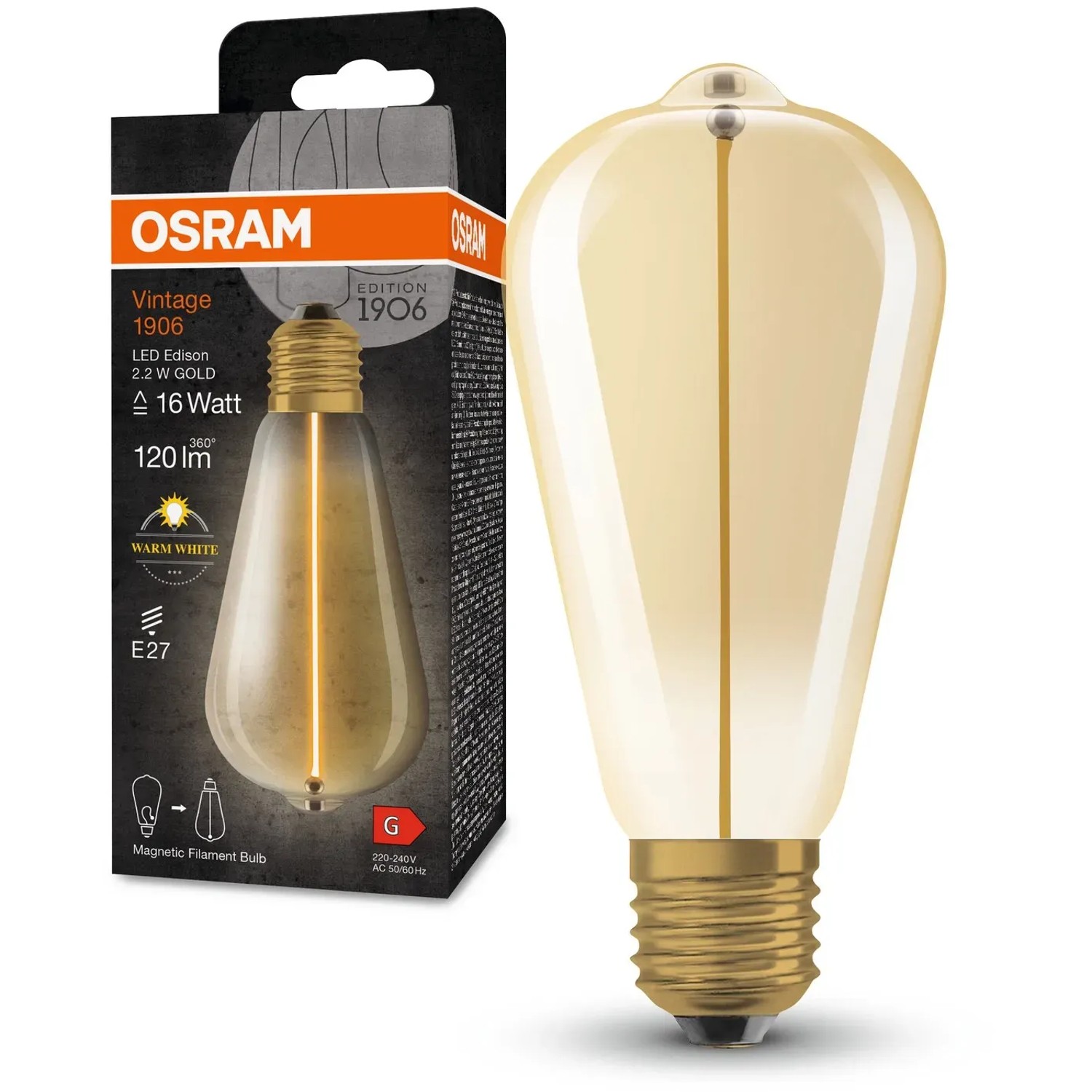 Osram LED Filament E27 2,2 W 14 x 6,4 cm kaufen bei OBI
