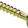 Vermessingte Hettich Schraube, 2,5x16 mm, für Möbelausstattung und Stangenscharniere.