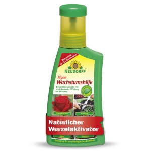 Neudorff Algan Wachstumshilfe, 250ml Flasche für Bodenverbesserung und Pflanzenstärkung.