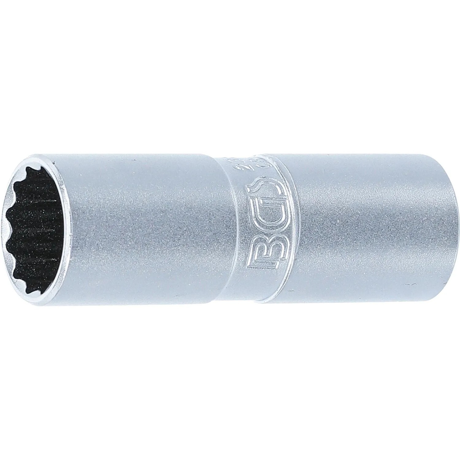 BGS Zündkerzen Einsatz Mit Haltegummi Zwölfkant Antrieb Innenvierkant 12 5 Mm  1 2 Zoll  SW 16 Mm 2385