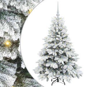 vidaXL Künstlicher Weihnachtsbaum mit 150 LEDs Grün 120 cm PE und PVC 3397591