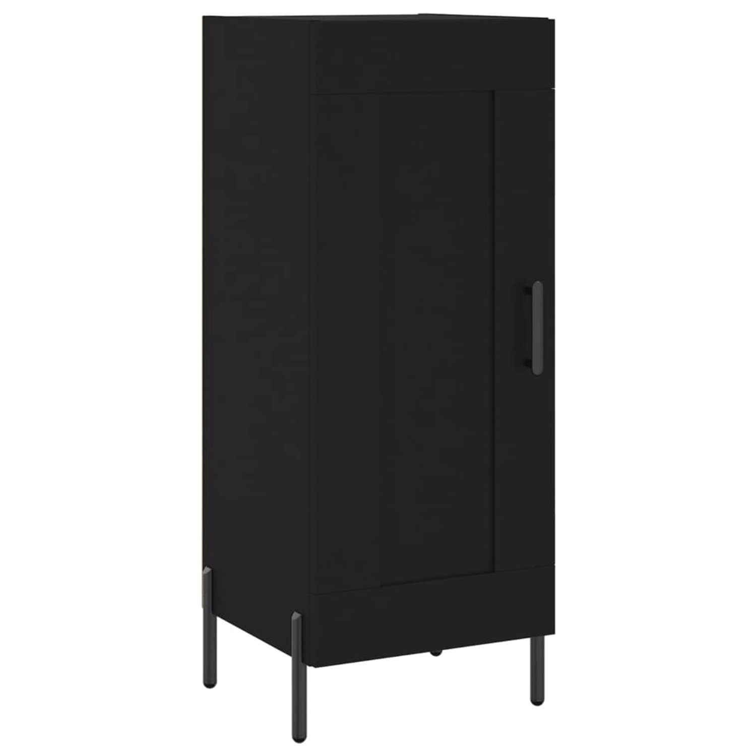 vidaXL Sideboard Schwarz 34,5x34x90 cm Holzwerkstoff 830453 günstig online kaufen