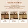 Merax Sideboard 120x40x85cm Lamellenfront Eiche_10