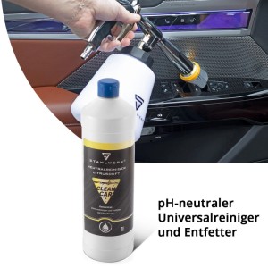 STAHLWERK Universalreiniger-Konzentrat 1L Citrus-Duft. Reinigt Auto-Innenraum, pH-neutraler Entfetter für Lacke & Polster.