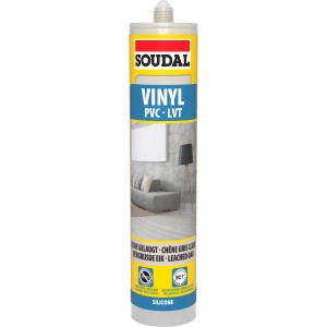 Soudal Vinyl- & PVC-Dichtstoff Eiche gelaugt, Silikonbasis, 290ml Kartusche.