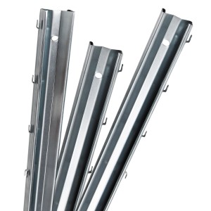 Aquagart Z-Profil Zaunpfosten, 2m, für Wildzaun, Weidezaun und Forstzaun.