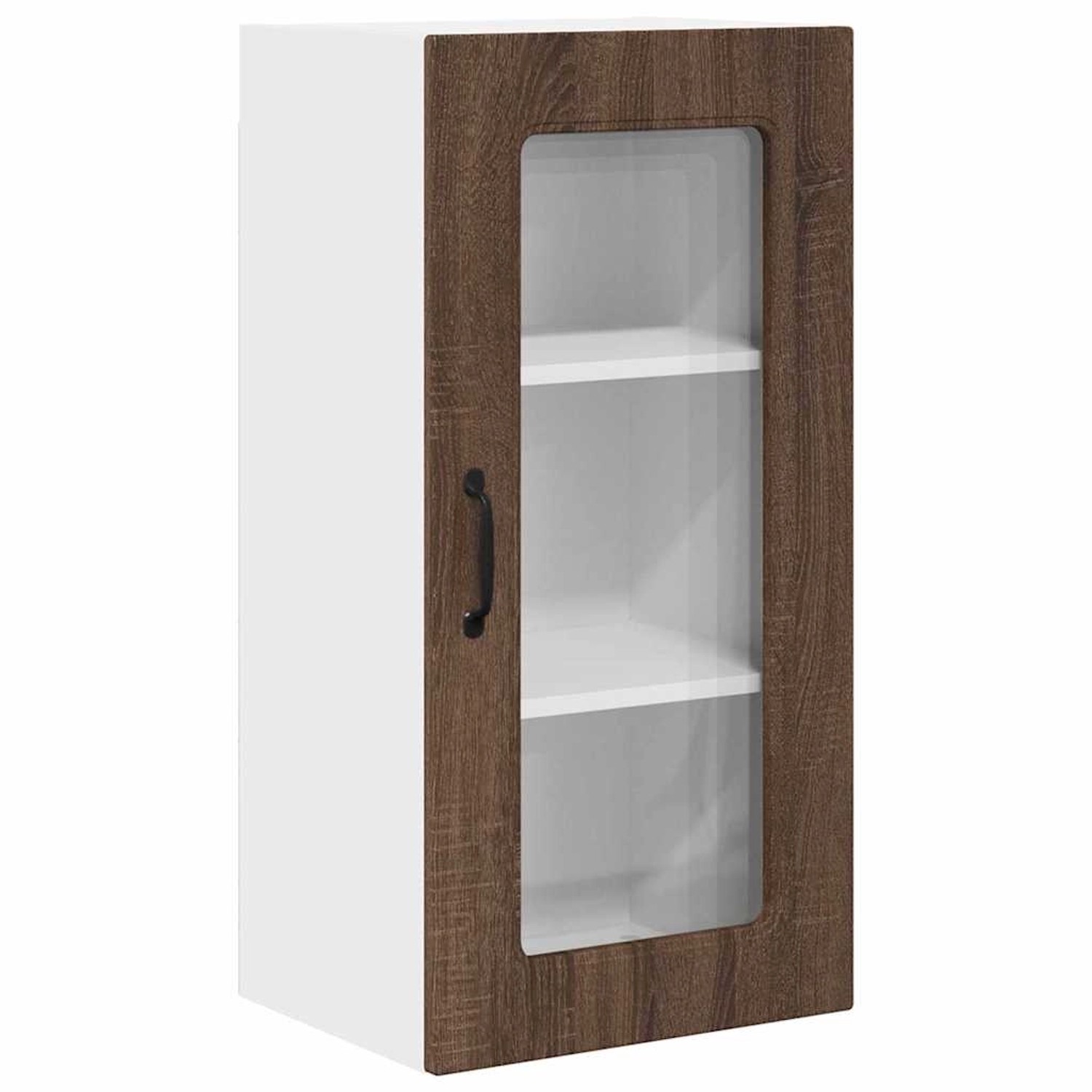 vidaXL Küchenwandschrank mit Regal Braun Eichen-Optik 40 x 31 x 80 cm 88464 günstig online kaufen