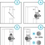 Montageanleitung für Arves Wassersammler Dunkelbraun mit Netzfilter, 7 Schritte.