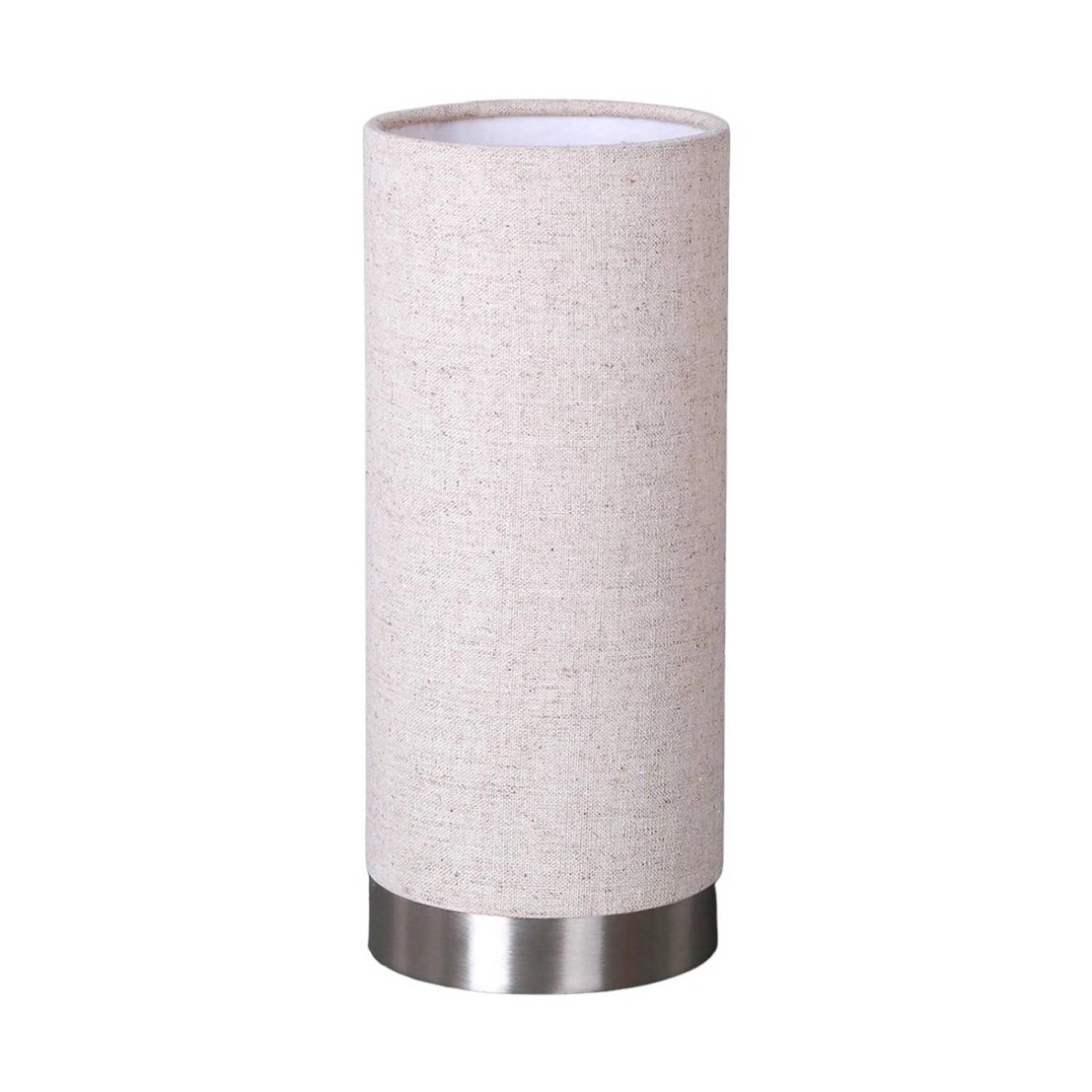 Lindby Tischlampe Ronja 9620842 Dimmbar Modern in Creme aus Textil 1-flammig E14 Schlafzimmerleuchte
