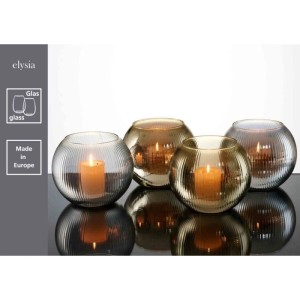 Ritzenhoff & Breker Elysia Windlicht 16 cm 4er Set Altgold