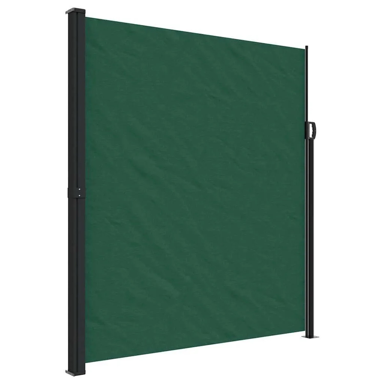 vidaXL Seitenmarkise Ausziehbar Dunkelgrün 220x500 cm 4004485